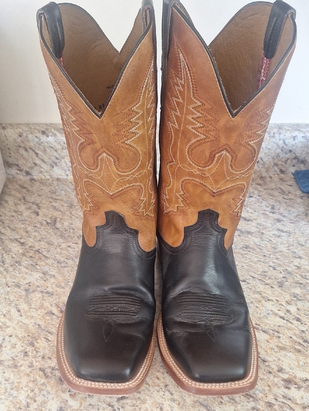 Twisted X Two-Tone Brown and Black Cowboy Boots